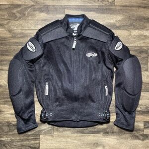 Joe Rocket Ballistic Series Black Men's S Mesh Motorcycle Jacket Black Padded